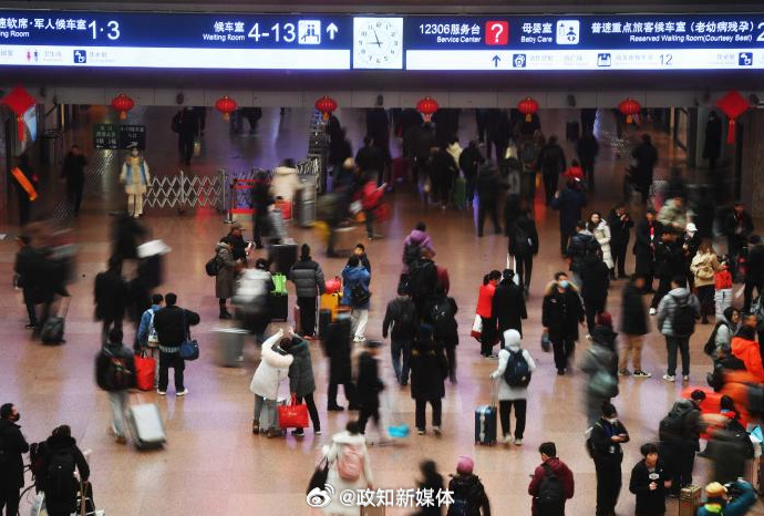 春运首日，预计全社会跨区域人员流动量达17239万人次